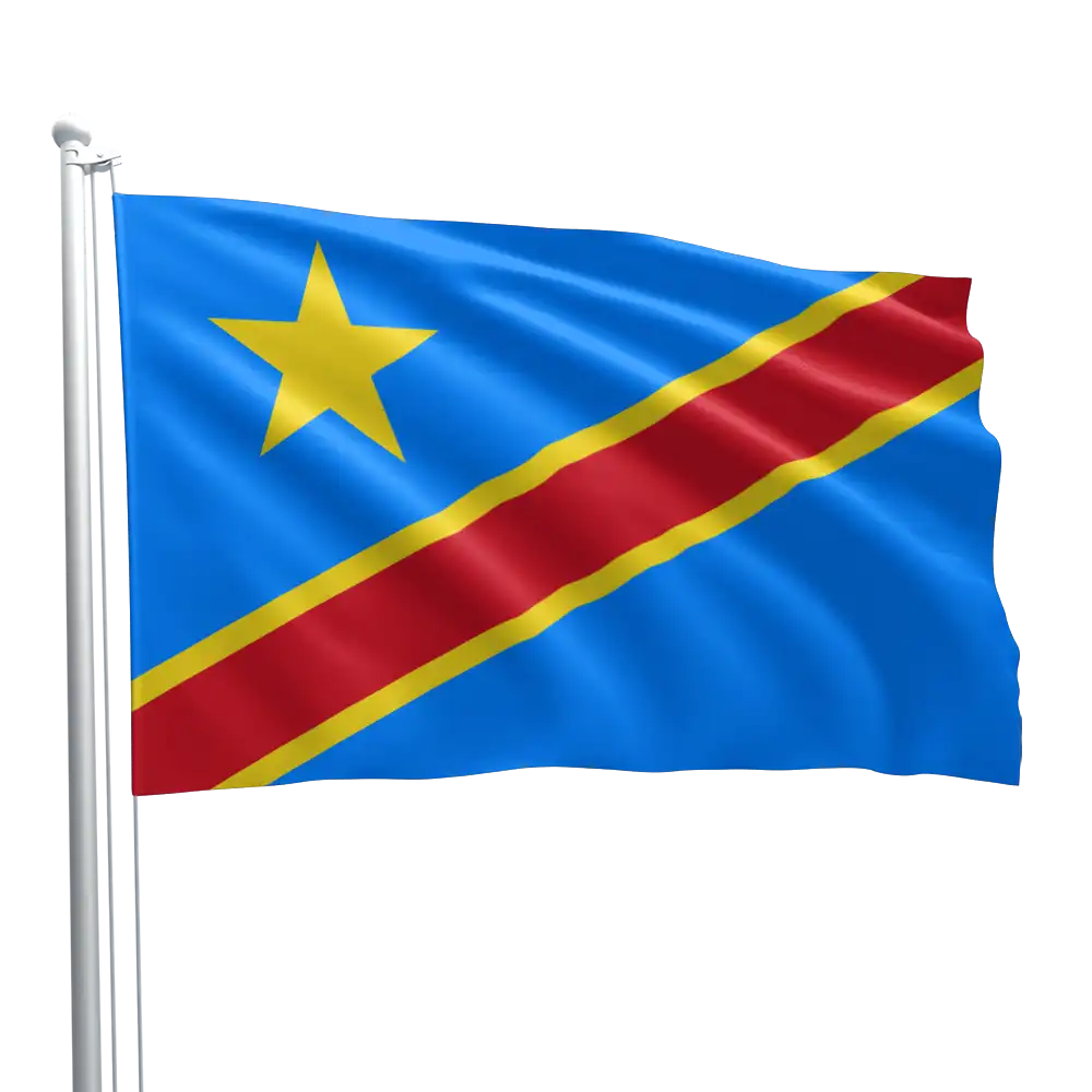 Democratic Republic of Congo Flag