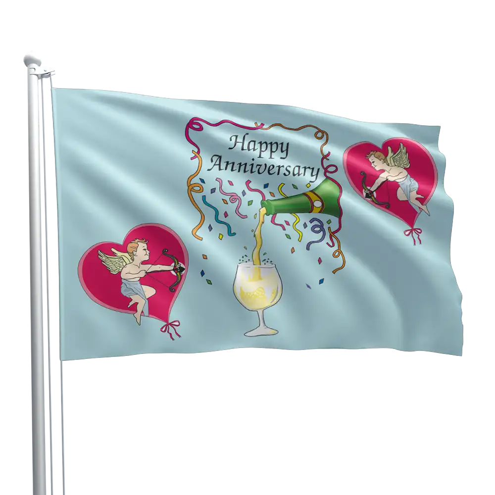 Happy Anniversary Flag (design 1)