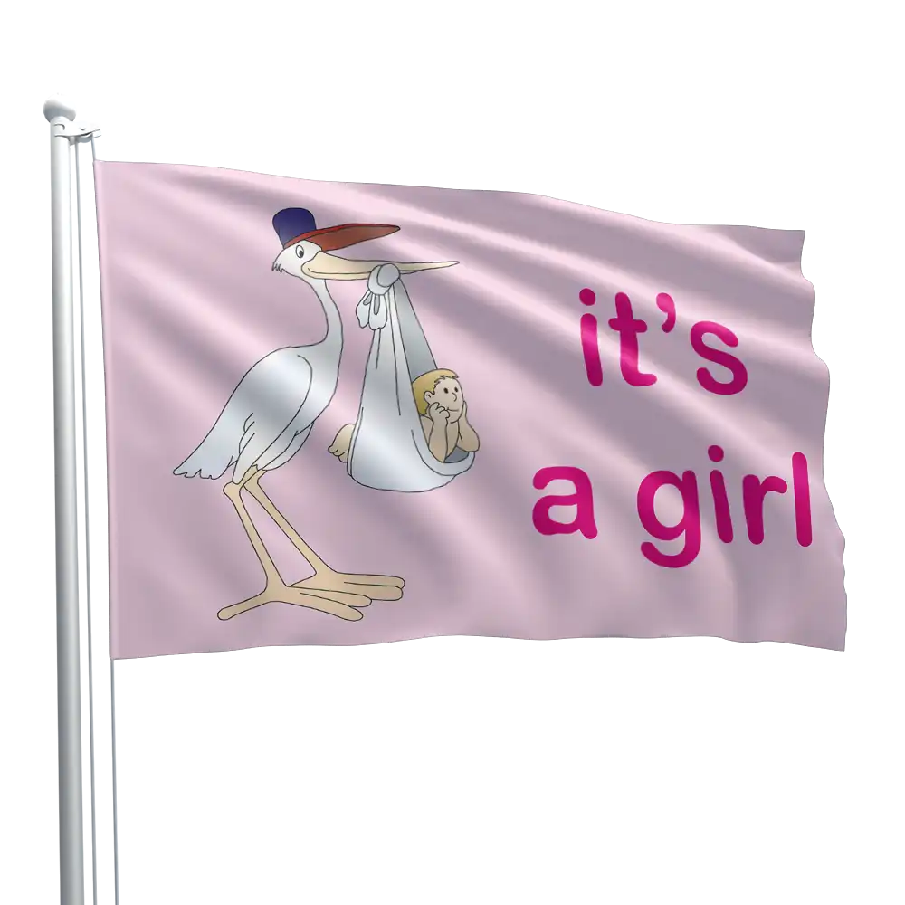 It's A Girl Flag