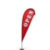 Open Teardrop Flag