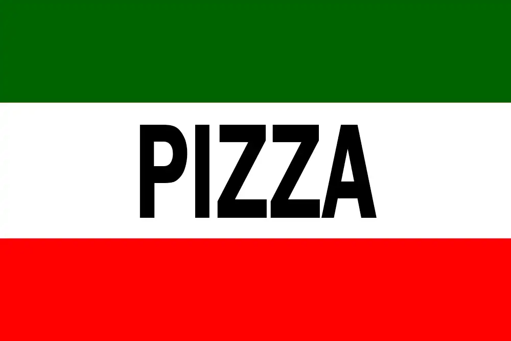 Pizza Message Flag