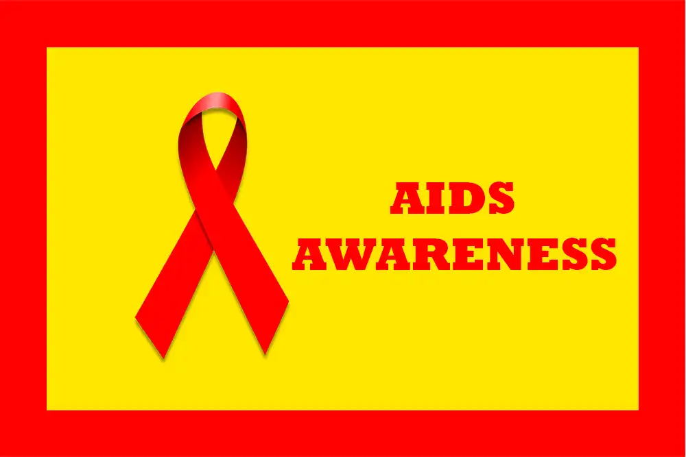 Aids Awareness Flag