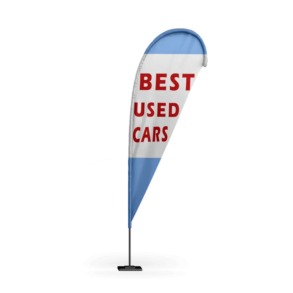 Best Used Cars Teardrop Flag