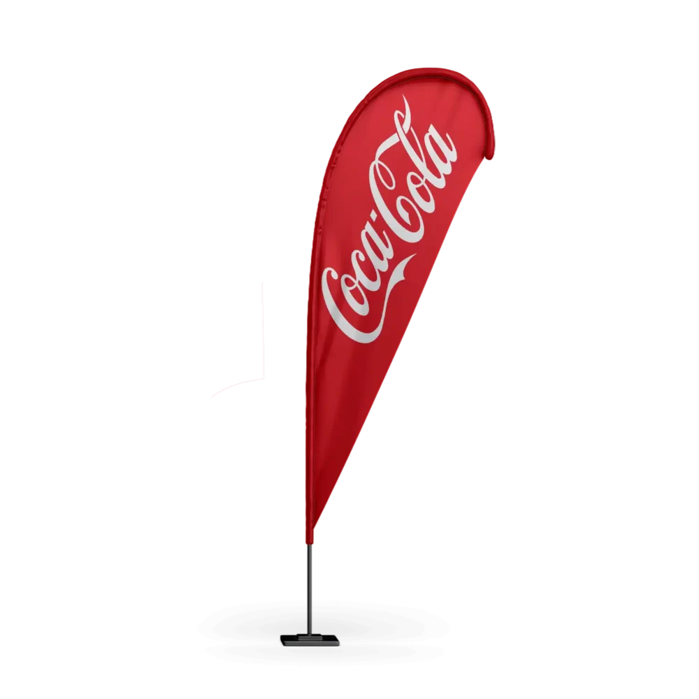 Coca Cola Teardrop Flag