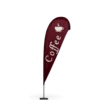 Coffee shop Teardrop Flag