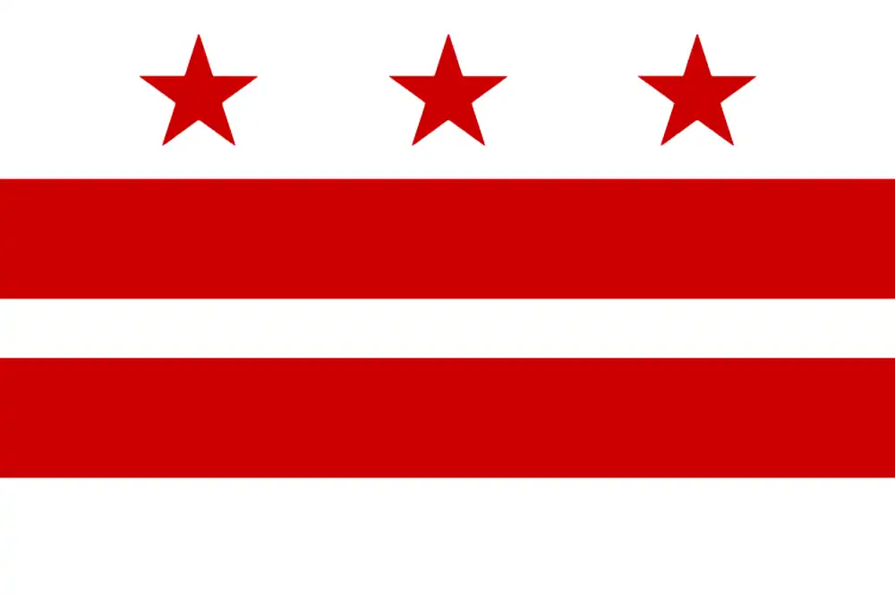 DC Statehood of Green Party Flag