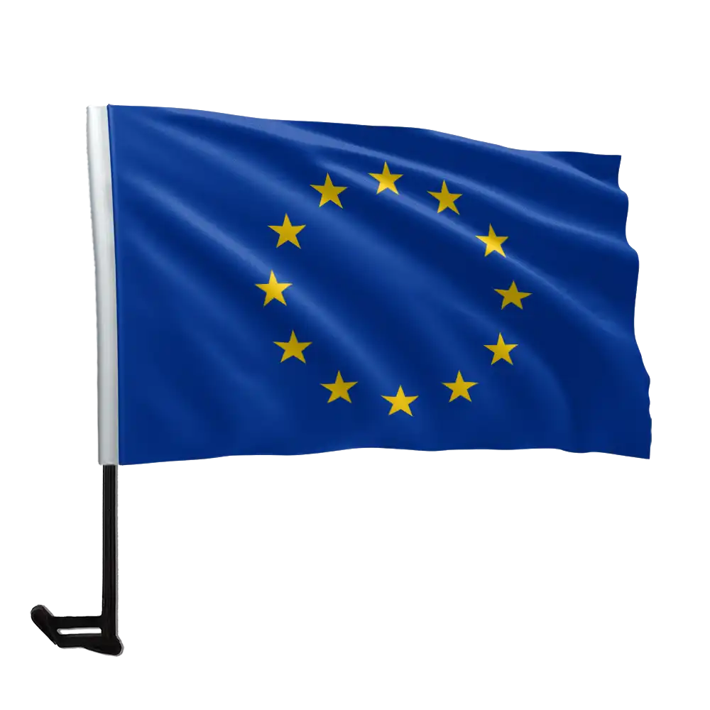 European Union Car Flag