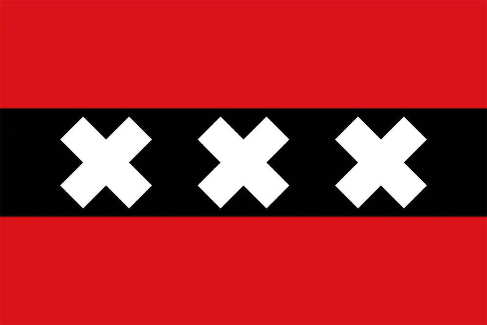 Amsterdam City Flag