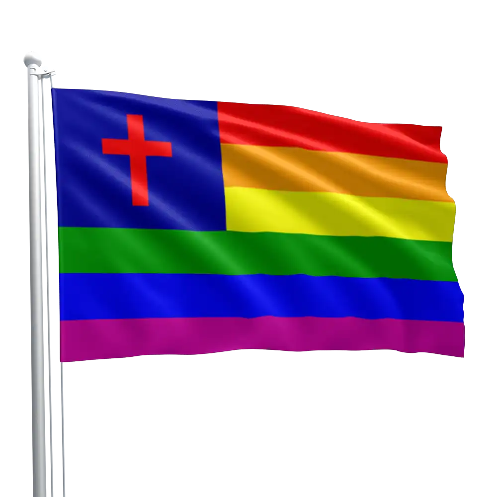 Gay Pride Christian Flag