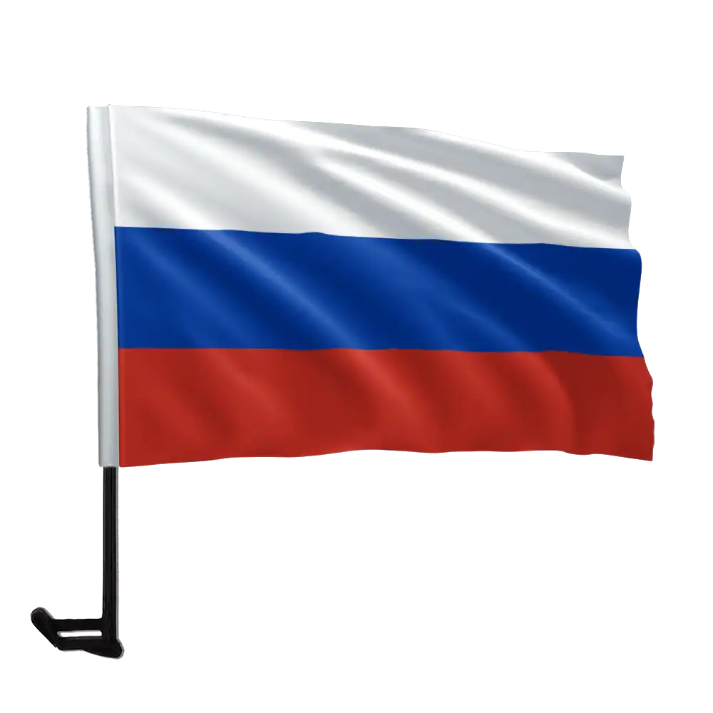 Russia Car Flag