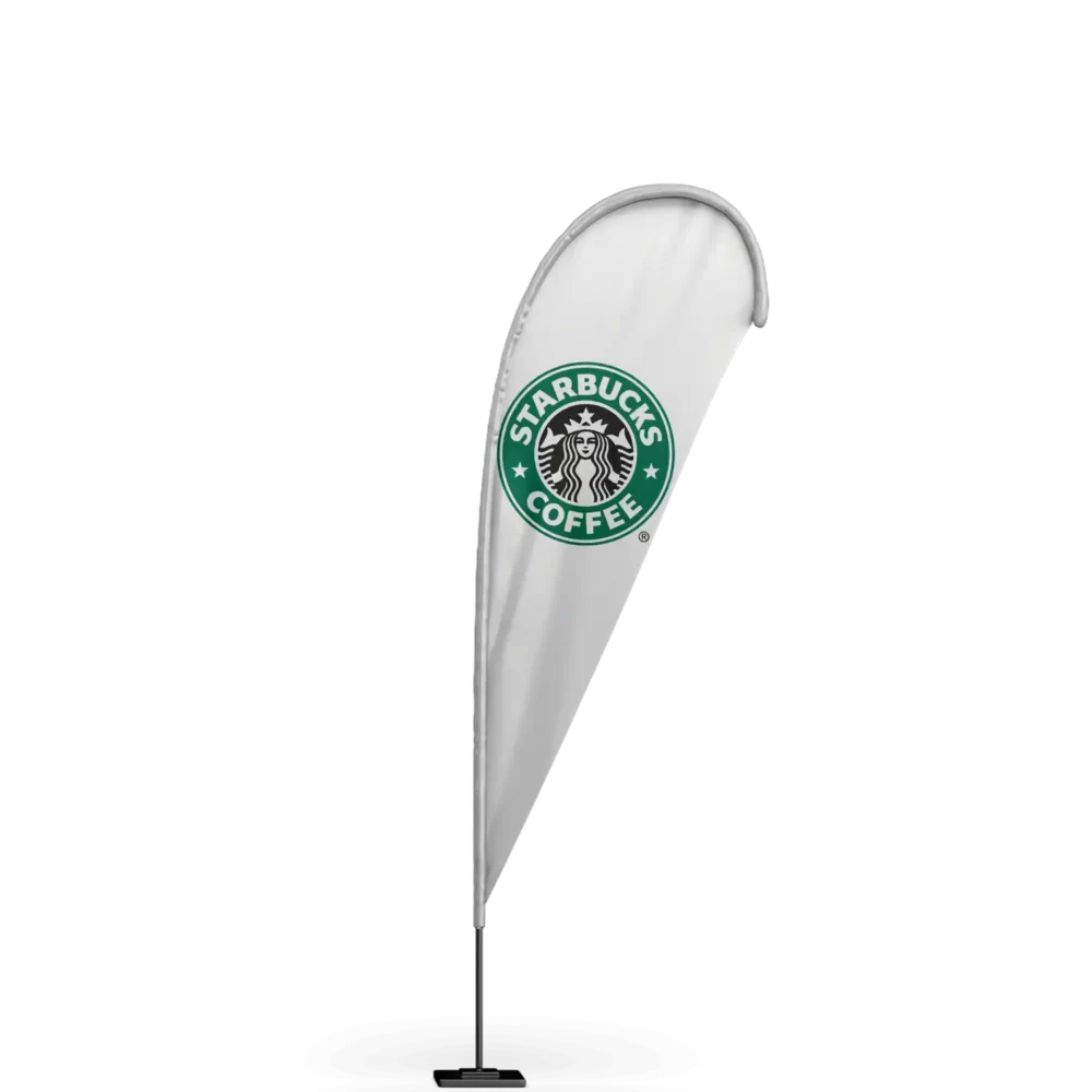 Starbucks Coffee Teardrop Flag