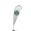Starbucks Coffee Teardrop Flag