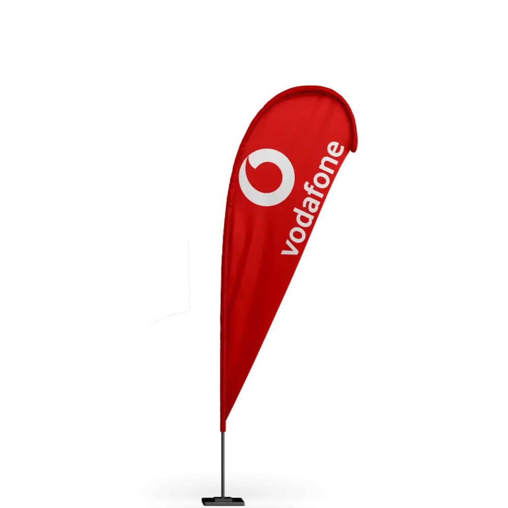 Vodafone Teardrop Flag