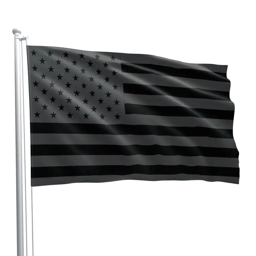 All Black American Flag