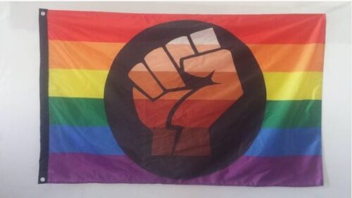 Black Lives Matter Punch Pride Flag photo review