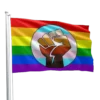 Black Lives Matter Punch Pride Flag